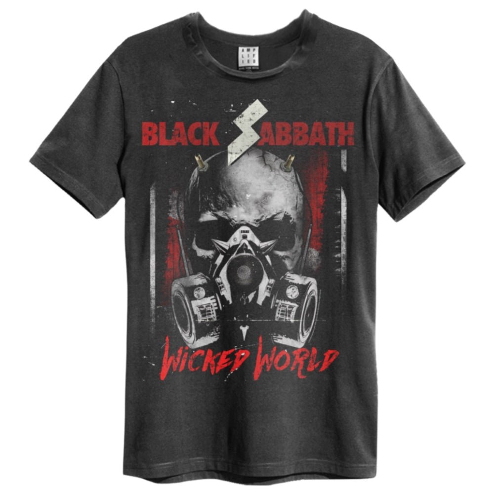 BLACK SABBATH ブラックサバス (OZZY OSBOURNE 追悼 ) - WICKED WORLD / Amplified( ブランド ) / Tシャツ / メンズ - PGS